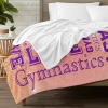 Gymnast Purple Flannel Blanket