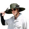 Army Green Solar Powered Fan Hat