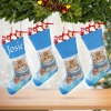 Snowflakes Cute Cat Christmas Stocking