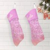 Pink Purple Print Christmas Stocking