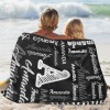 L-004-Text Black Blanket