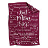 B-BA001 ifungift Mom Burgundy Blanket