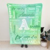 L-004-Text Green Blanket