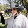 Gray Solar Powered Fan Hat