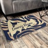 Zebra Stripe Yellow Rectangular Floor Mat