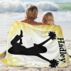 Cheerleader Cheer Yellow Flannel Blanket