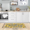 Sunflower Plaid Kitchen Mat 48"x17"