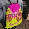 Yellow Rose Red Cheer Cheerleader Drawstring Backpack
