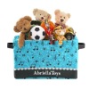 Musical Notes Bright Blue Folding storage bins