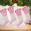 Pink Print Christmas Stocking