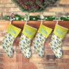 Excavator Construction Truck Christmas Stocking