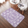 Purple Paws Rectangular Floor Mat