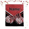 Cheer Deep Red Cheerleaders Thickened Flannel Blanket