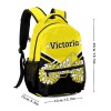 Yellow Black Cheer Cheerleader All Over Print Children S Backpack