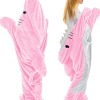 鲨鱼Pink Double Flannel Shark Sleeping Bag