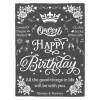 B-BA005 Birthday Grey Blanket