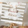 Safari Animal Elephant Minky Blanket
