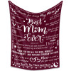 B-BA001 ifungift Mom Burgundy Blanket