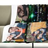 B-122-5 FR Joyeux Anniversaire Papa Blanket