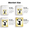 Cheerleader Cheer Yellow Flannel Blanket