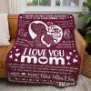 ZL-QHBA-002 MOM Burgundy Blanket