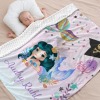 Beautiful Mermaid Tail Minky Blanket