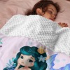 Beautiful Mermaid Tail Minky Blanket