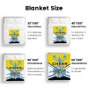 Blue Cheerleader Cheer Love Flannel Blanket