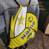 Volleyball Yellow Drawstring Backpack