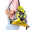 Yellow Gold Volleyball Drawstring Backpack