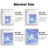 L-004-Text Blue Blanket