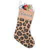Leopard Print Christmas Stocking