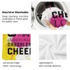 Black Cheerleader Cheer Flannel Blanket
