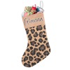 Leopard Print Christmas Stocking