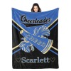 Cheerleaders Blue Gold Cheer Flannel Blanket