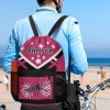 Rose Red Cheer Cheerleader Drawstring Backpack