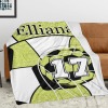 Soccer Print Flannel Blanket
