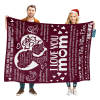 ZL-QHBA-002 MOM Burgundy Blanket