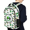 Green Tractor Truck All Over Print Children S Backpack
