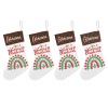 Merry Christmas Rainbow Christmas Stocking