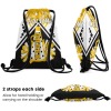 Cheerleader Cheer Yellow Black White Drawstring Backpack