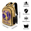 Cheer Girl Purple Gold Print All Over Print Children S Backpack