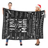 B-BA001 ifungift Mum Black Blanket