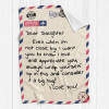 B-289-Text mail Daughter Blanket