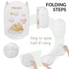 Bear Angels Watercolor Wings Laundry Basket