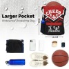 Cheer Red Cheerleader Drawstring Backpack