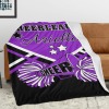 Cheerleader Purple Cheer Flannel Blanket