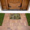 Rabbits and woodland flora Doormat Drainage pad