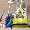 Yellow Black Cheer Cheerleaders Drawstring Backpack