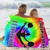 Cheerleader Cheer Colorful Tie Dye Flannel Blanket